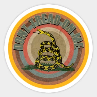 dont tread on me Retro Style Sticker